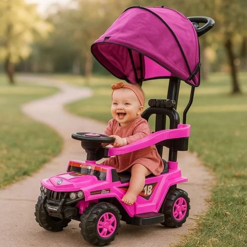 Pata Pata 3 En 1 Con Luz y Sonido Buggy Rosa