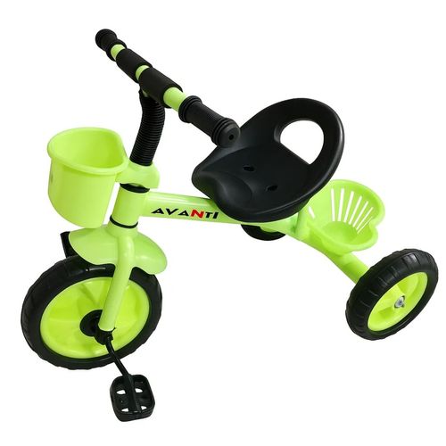 Triciclo De Aluminio Reforzado Con Canasto Verde