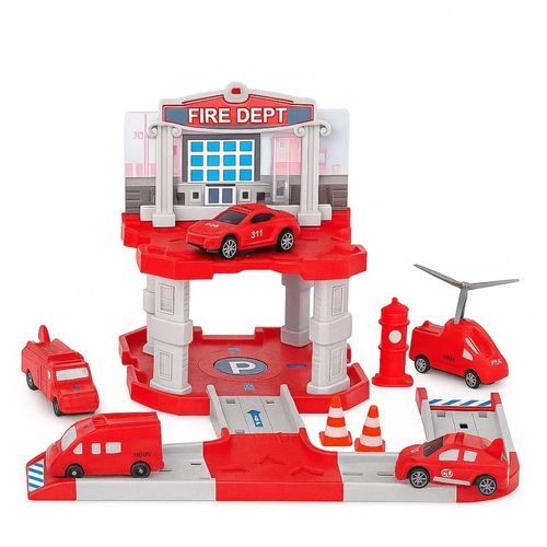 Garage Parking Estacion De Bomberos - Incluye Auto