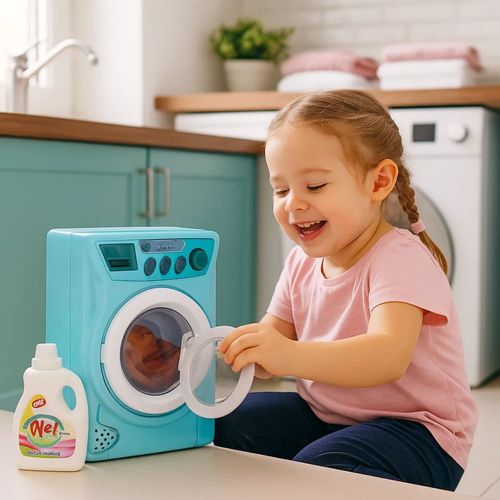 Lavarropas Infantil - Realista Con Luz Y Sonido