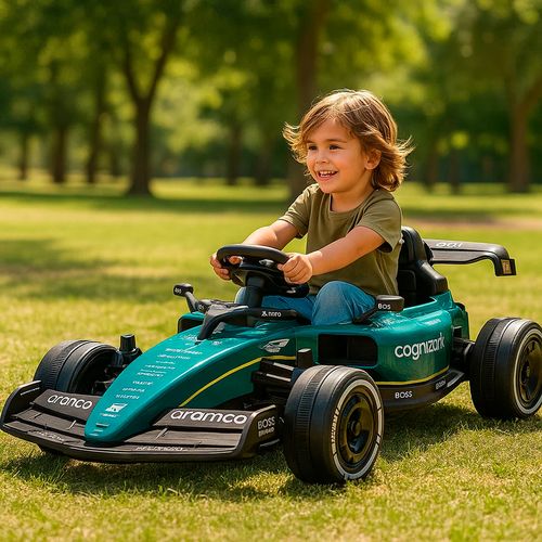 Auto A Batería Niños F1 Aston Martin 12v Radio Control