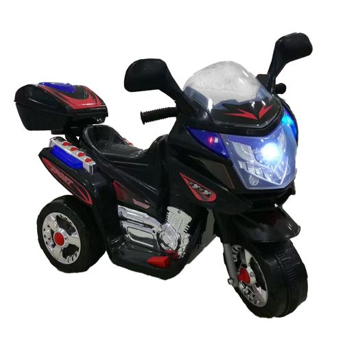 Moto a Batería Con Luces y Sonido Baúl Negro