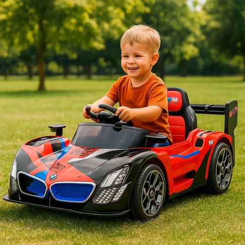 Auto a Bateria GT Carrera con Luz Sonido y Radio Control Rojo