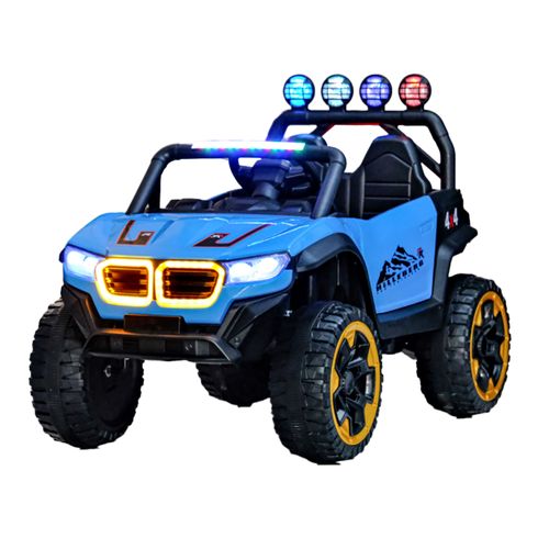 Arenero A Batería Con Luz Y Sonido Radio Control Azul