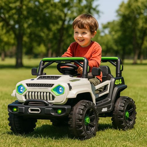 Jeep 4X4 Neón A Batería Con Luz Y Sonido Radio Control