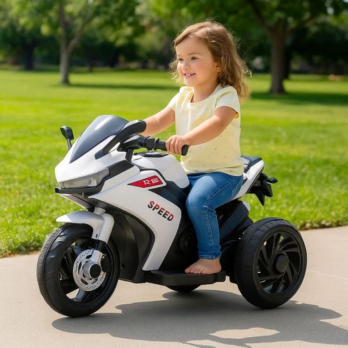 Moto a Batería GP Race con luz y Sonido Blanco