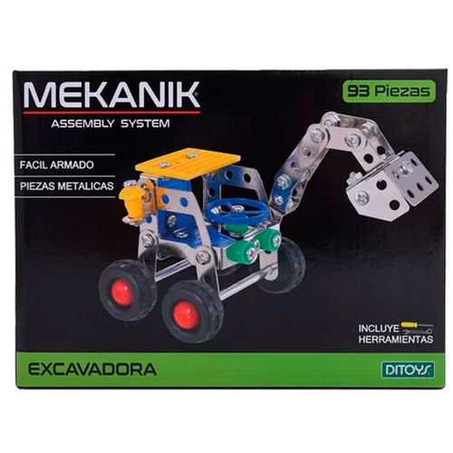 Juego Mekanik Para Ensamblar Linea Verde Excavadora
