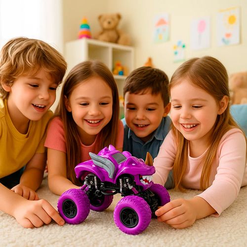 Auto Monster Truck Pull Back Violeta Ditoys