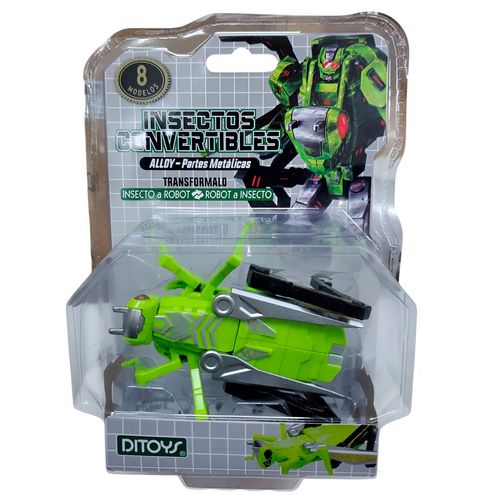 Figura Convertible De Insectos Saltamonte