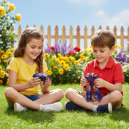 Figura Convertible De Insectos Tarantula Violeta