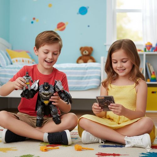 Batman Figura Articulada 2 En 1 Metal Force Dc