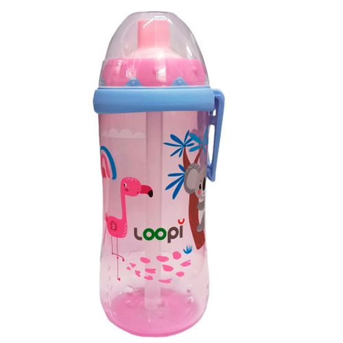 Vaso Con Sorbete De Silicona 300 Ml Fucsia