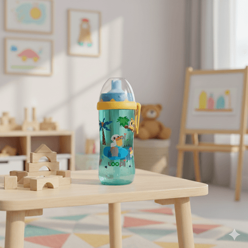 Vaso Con Sorbete De Silicona 300 Ml Verde