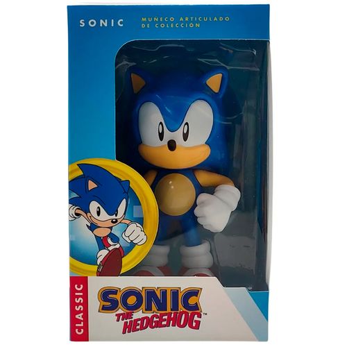 Figura Articulada Sonic The Headgehog De Sonic 10 Cm